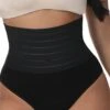 Corset Women's Control Panties Shapewears Office Running Gym Yoga Black Cotton Sport Sexy Breathable Lace Up Tummy Control Push Up Basic Solid Color All Seasons