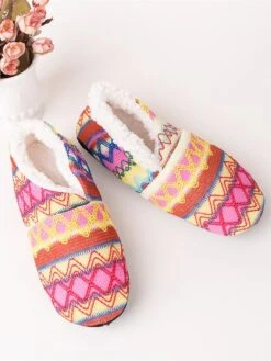 Women's Fluffy Slipper Socks Stripe Color Combo Casual Comfort Soft Home Daily Acrylic Warm Fall Winter Black Gray Pink Green -Deals The Sexy Bra Store shkdbb1695369148622