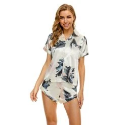 Women's Pajamas Sets Nighty 1 Set Stripes Heart Satin Casual Pajamas Home Party Casual Cotton Blend Gift Shirt Collar Short Sleeve Shirt Shorts Stripe Printing Spring Summer Light Pink White 19 Women's Pajamas Sets Nighty 1 Set Stripes Heart Satin Casual Pajamas Home Party Casual Cotton Blend Gift Shirt Collar Short Sleeve Shirt Shorts Stripe Printing Spring Summer Light Pink White -Deals The Sexy Bra Store shxdbi1623038860035