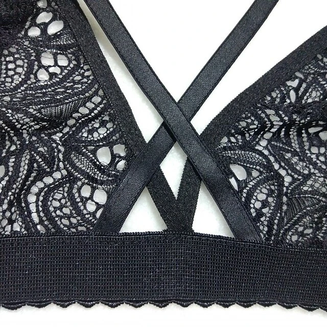 Women's Wireless Bras 3/4 Cup Solid Colored Pure Color Hook & Eye Xmas Christmas Polyester Sexy 1PC Black Wine 14 Women's Wireless Bras 3/4 Cup Solid Colored Pure Color Hook & Eye Xmas Christmas Polyester Sexy 1PC Black Wine - Image 14