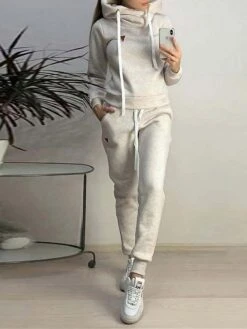 Women's Pajamas Sets Pure Color Warm Fashion Plush Home Daily Bed Acrylic Warm Breathable Hoodie Long Sleeve Hoodie Pant Fall Winter Black Pink 10 Women's Pajamas Sets Pure Color Warm Fashion Plush Home Daily Bed Acrylic Warm Breathable Hoodie Long Sleeve Hoodie Pant Fall Winter Black Pink -Deals The Sexy Bra Store snnzfl1697076861812