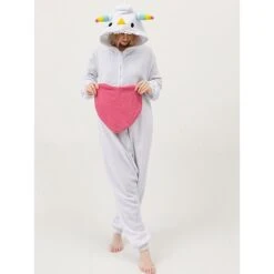 Women's Christmas Onesie Pajama Santa Claus Snowman Plush Comfort Oversized Xmas Polar Fleece Warm Hoodie Long Sleeve Fall Winter Santa Claus Snowman -Deals The Sexy Bra Store soeerz1695628292454