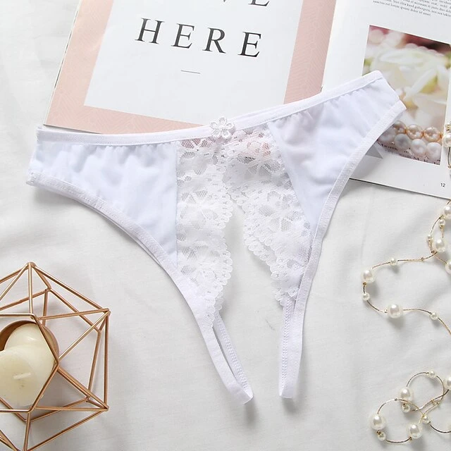 Women's Sexy Bodies Panties Pure Color Sexy Uniforms Romantic Undergarments Bed Valentine's Day Nylon Embroidery Hole Winter Fall Black Purple 4 Women's Sexy Bodies Panties Pure Color Sexy Uniforms Romantic Undergarments Bed Valentine's Day Nylon Embroidery Hole Winter Fall Black Purple - Image 4