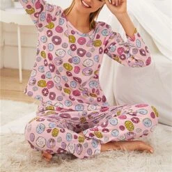 Women's Pajamas Sets Nighty Pjs 2 Pieces Animal Cartoon Fashion Comfort Sweet Home Daily Bed Polyester Breathable Gift Crew Neck Long Sleeve T Shirt Tee Pant Elastic Waist Fall Spring Blue Pink 20 Women's Pajamas Sets Nighty Pjs 2 Pieces Animal Cartoon Fashion Comfort Sweet Home Daily Bed Polyester Breathable Gift Crew Neck Long Sleeve T Shirt Tee Pant Elastic Waist Fall Spring Blue Pink -Deals The Sexy Bra Store ssmkrb1638862773235