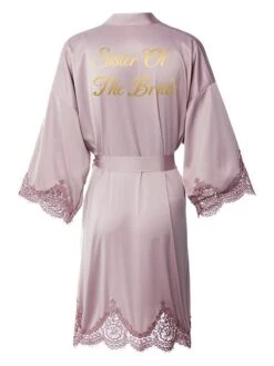 Women's Bathrobe Robes Gown Sleep Shirt Letter Fashion Casual Comfort Wedding Party Satin Breathable V Wire Fall Winter White Bride Sage Bridesmaid -Deals The Sexy Bra Store styzsr1692779768243