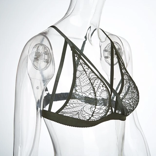 Women's Wireless Bras 3/4 Cup Solid Colored Pure Color Hook & Eye Xmas Christmas Polyester Sexy 1PC Black Wine 13 Women's Wireless Bras 3/4 Cup Solid Colored Pure Color Hook & Eye Xmas Christmas Polyester Sexy 1PC Black Wine - Image 13