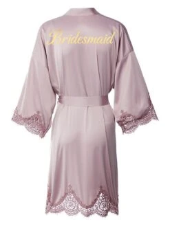 Women's Bathrobe Robes Gown Sleep Shirt Letter Fashion Casual Comfort Wedding Party Satin Breathable V Wire Fall Winter White Bride Sage Bridesmaid -Deals The Sexy Bra Store tcnvlh1692779766312