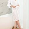 Women's Pajamas Bathrobe Pure Color Simple Casual Comfort Home Daily Bed Polyester Breathable V Wire Long Sleeve Pocket Belt Included Fall Winter