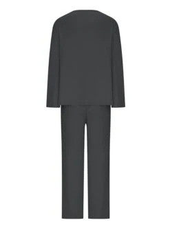 Women's Loungewear Sets Pure Color Simple Casual Comfort Home Daily Bed Polyester Breathable Crew Neck Long Sleeve T Shirt Tee Pant Pocket Fall Winter Black Red -Deals The Sexy Bra Store teptac1694072414097