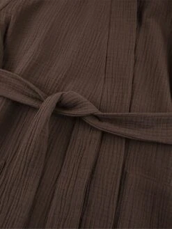 Women's Pajamas Bathrobe Robes Gown Pure Color Simple Casual Comfort Home Daily Bed Cotton Breathable V Wire Long Sleeve Pocket Summer Fall Orange Brown 30 Women's Pajamas Bathrobe Robes Gown Pure Color Simple Casual Comfort Home Daily Bed Cotton Breathable V Wire Long Sleeve Pocket Summer Fall Orange Brown -Deals The Sexy Bra Store tetysq1693206745964