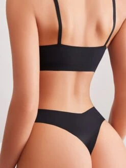 Women's Wireless Bras Padded Bras Adjustable 3/4 Cup V Neck Breathable Pure Color Pull-On Closure Date Casual Daily Nylon Sexy 1 Set Black Brown / Bra & Panty Set 11 Women's Wireless Bras Padded Bras Adjustable 3/4 Cup V Neck Breathable Pure Color Pull-On Closure Date Casual Daily Nylon Sexy 1 Set Black Brown / Bra & Panty Set -Deals The Sexy Bra Store thwjph1658916771401