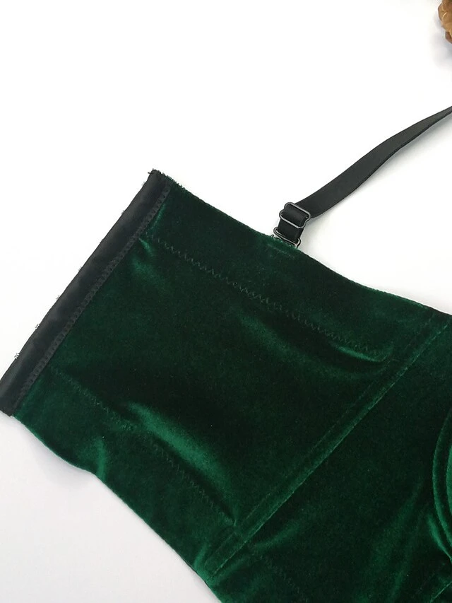 Corset Women's Corset Tops Prom Party & Evening Club Black Wine Green Sexy Overbust Corset Buckle Backless Tummy Control Pure Color Summer Spring 3 Corset Women's Corset Tops Prom Party & Evening Club Black Wine Green Sexy Overbust Corset Buckle Backless Tummy Control Pure Color Summer Spring - Image 3