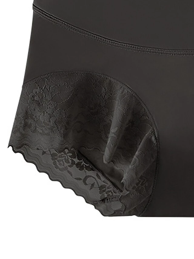 Women's Panties Pure Color Undergarments Comfort Home Daily Bed Cotton Breathable Sleeveless Elastic Waist Summer Spring Black 2 Women's Panties Pure Color Undergarments Comfort Home Daily Bed Cotton Breathable Sleeveless Elastic Waist Summer Spring Black - Image 2