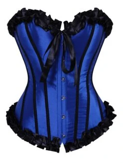 Corset Women's Corsets Halloween Wedding Party Party & Evening Club Black White Pink Comfortable Overbust Corset Hook & Eye Lace Up Backless Tummy Control Push Up Stripe All Seasons -Deals The Sexy Bra Store tjvwqt1640852410064