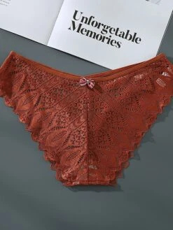 Women's Sexy Panties Brief Underwear 1pc / Pack Underwear Sexy Criss Cross Bow Hole Lace Nylon Mid Waist Sexy Black Khaki Red S M L -Deals The Sexy Bra Store tkdjbb1660292190269