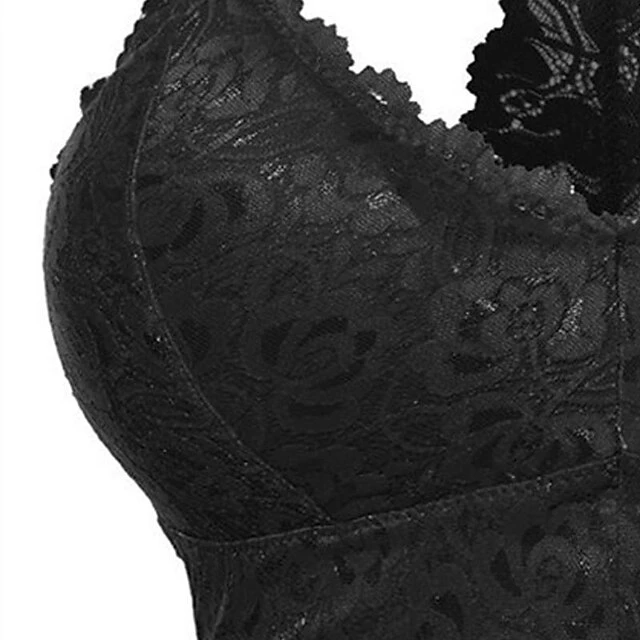 Women's Wireless Bras Fixed Straps Full Coverage V Neck Breathable Lace Pure Color Pull-On Closure Date Casual Daily Nylon Sexy 1PC Black / Bras & Bralettes / 1 PC 4 Women's Wireless Bras Fixed Straps Full Coverage V Neck Breathable Lace Pure Color Pull-On Closure Date Casual Daily Nylon Sexy 1PC Black / Bras & Bralettes / 1 PC - Image 4