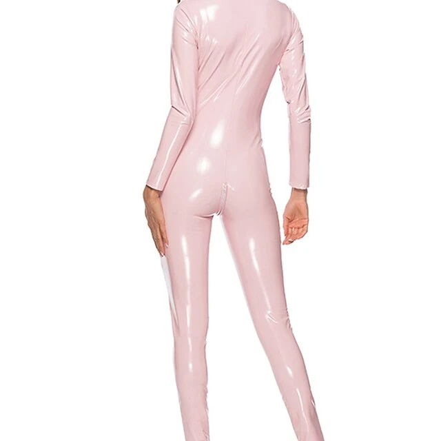 Women's Sexy Bodies Jumpsuit One Piece Pajama Pure Color Fashion Sexy Uniforms Comfort Christmas Street Xmas Bed Spandex Breathable Stand Collar Long Sleeve Elastic Waist Fall Winter Black Pink 10 Women's Sexy Bodies Jumpsuit One Piece Pajama Pure Color Fashion Sexy Uniforms Comfort Christmas Street Xmas Bed Spandex Breathable Stand Collar Long Sleeve Elastic Waist Fall Winter Black Pink - Image 10