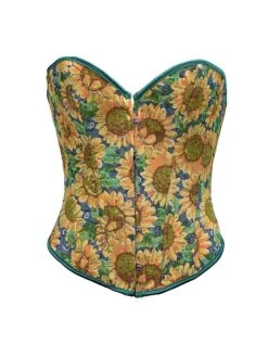 Women's Shapewear Waist Trainer Body Shaper Flower Fashion Retro Hot Party Halloween Masquerade Polyester Breathable Bandeau Sleeveless Adjustable Summer Spring Sunflower Black 26 Women's Shapewear Waist Trainer Body Shaper Flower Fashion Retro Hot Party Halloween Masquerade Polyester Breathable Bandeau Sleeveless Adjustable Summer Spring Sunflower Black -Deals The Sexy Bra Store tntmfr1693206703848