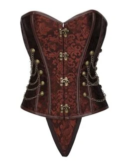 Women's Corsets Halloween Waist Trainer Body Shaper Pure Color Fashion Retro Hot Party Carnival Polyester Breathable Bandeau Sleeveless Adjustable Summer Spring Black Brown 19 Women's Corsets Halloween Waist Trainer Body Shaper Pure Color Fashion Retro Hot Party Carnival Polyester Breathable Bandeau Sleeveless Adjustable Summer Spring Black Brown -Deals The Sexy Bra Store tocelj1691133317638