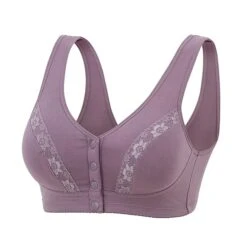 Pure Color Front Closure 1PC Light Purple Bean Paste Powder -Deals The Sexy Bra Store txfkrn1616989821483