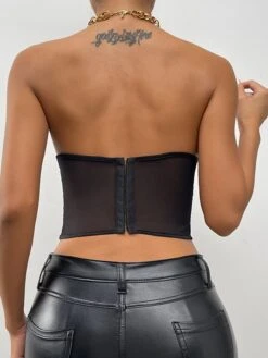 Corset Women's Corset Tops Prom Party & Evening Club Black White Red Sexy Underbust Corset Buckle Tummy Control Lace Summer Spring -Deals The Sexy Bra Store udaxyb1643185340660