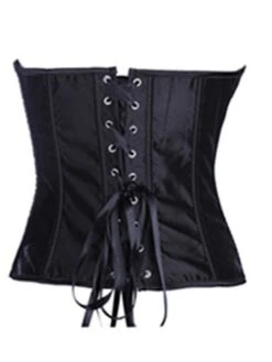 Women's Corsets Halloween Party & Evening Club Comfortable Overbust Corset Backless Tummy Control Embroidery Stripe Lace Up SpandexAll Seasons Black Blue / Bow / Bow -Deals The Sexy Bra Store ueqlwj1645177947219