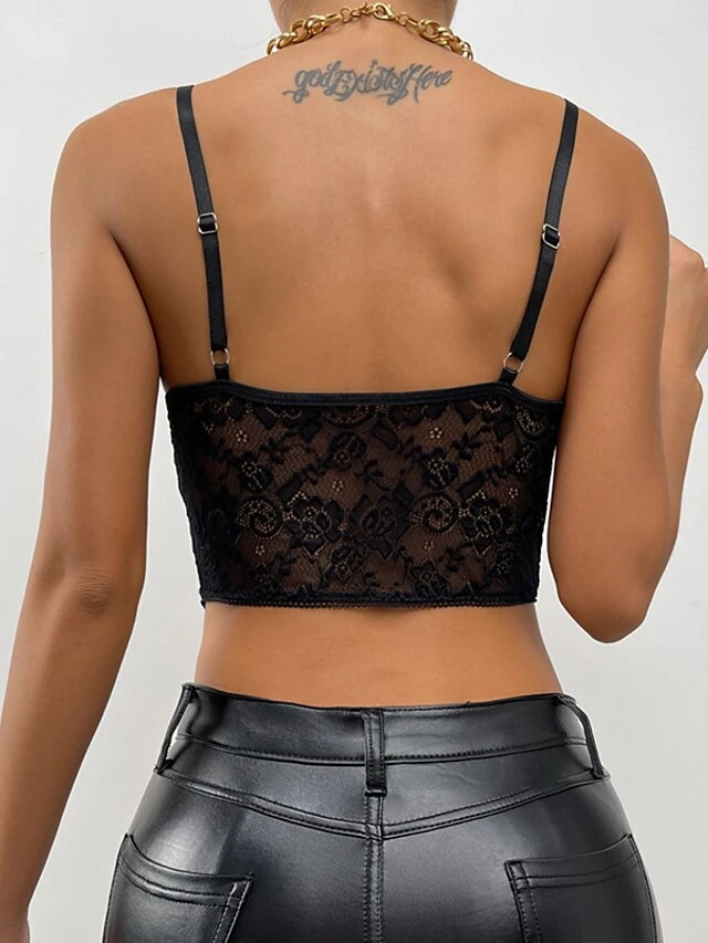 Corset Women's Corset Tops Prom Party & Evening Club Black Sexy Overbust Corset Buckle Lace Tummy Control Lace Summer Spring 6 Corset Women's Corset Tops Prom Party & Evening Club Black Sexy Overbust Corset Buckle Lace Tummy Control Lace Summer Spring - Image 6