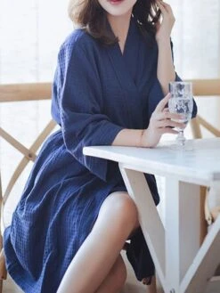 Women's Pajamas Bathrobe Robes Gown Pure Color Simple Casual Comfort Home Daily Bed Polyester Breathable V Wire Long Sleeve Pocket Belt Included Fall Winter Pink Women's Long Sleeves~~ Light Blue 17 Women's Pajamas Bathrobe Robes Gown Pure Color Simple Casual Comfort Home Daily Bed Polyester Breathable V Wire Long Sleeve Pocket Belt Included Fall Winter Pink Women's Long Sleeves~~ Light Blue -Deals The Sexy Bra Store ufvslw1693467408367