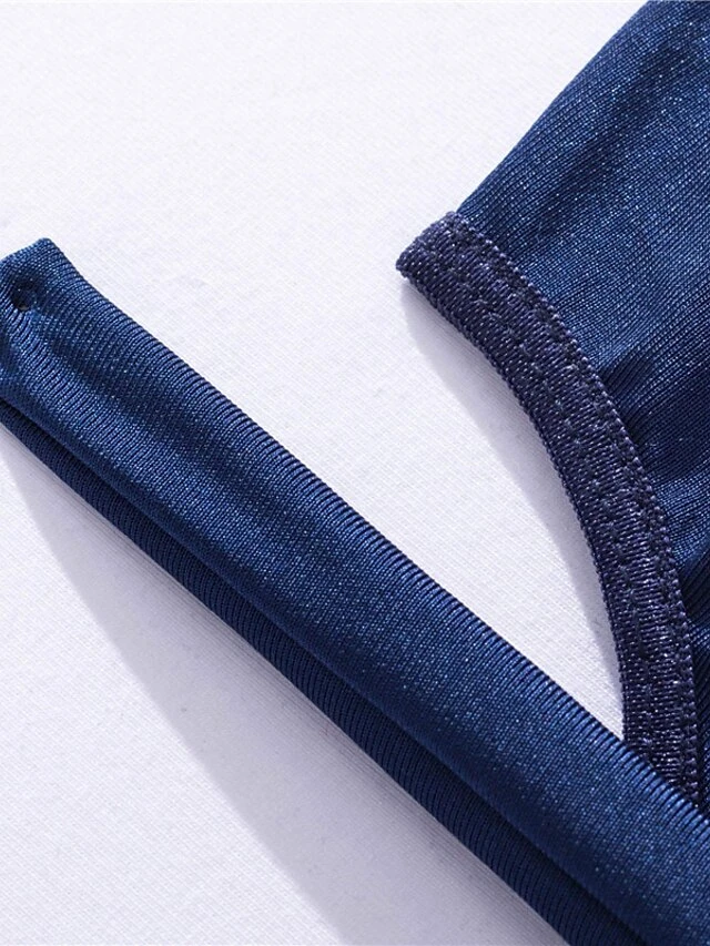 Women's Sexy Bodies Teddies & Bodysuits Pure Color Lovers Hot Home Valentine's Day Polyester Plunging Neck Sleeveless Backless Fall Winter Navy Blue 12 Women's Sexy Bodies Teddies & Bodysuits Pure Color Lovers Hot Home Valentine's Day Polyester Plunging Neck Sleeveless Backless Fall Winter Navy Blue - Image 12