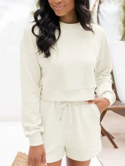 Women's Loungewear Sets Pure Color Sport Casual Comfort Home Street Daily Polyester Breathable Crew Neck Long Sleeve Hoodie Shorts Pocket Spring Fall Black Pink 33 Women's Loungewear Sets Pure Color Sport Casual Comfort Home Street Daily Polyester Breathable Crew Neck Long Sleeve Hoodie Shorts Pocket Spring Fall Black Pink -Deals The Sexy Bra Store uhtmki1677485057409