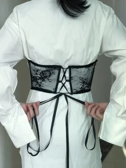 Corset Women's Corset Tops Sexy Underbust Corset Retro Embroidery Lace Lace Flower Buckle Lace Up Polyester Prom Birthday Party Party & Evening Spring & Summer Fall & Winter All Seasons White Black 29 Corset Women's Corset Tops Sexy Underbust Corset Retro Embroidery Lace Lace Flower Buckle Lace Up Polyester Prom Birthday Party Party & Evening Spring & Summer Fall & Winter All Seasons White Black -Deals The Sexy Bra Store ujrgkr1637158118554