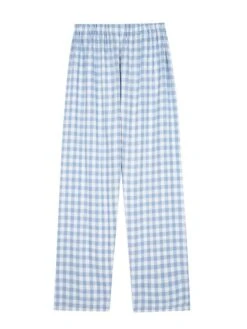 Women's Loungewear Pants Grid / Plaid Fashion Casual Soft Home Daily Bed Nylon Breathable Long Pant Pant Pocket Summer Fall Black Light Green -Deals The Sexy Bra Store ujsgxg1689657125893