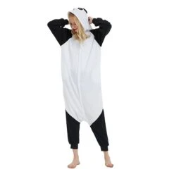 Women's Onesie Pajama Animal Panda Plush Casual Comfort Home Daily Bed Polar Fleece Hoodie Long Sleeve Button Fall Winter Black White 6 Women's Onesie Pajama Animal Panda Plush Casual Comfort Home Daily Bed Polar Fleece Hoodie Long Sleeve Button Fall Winter Black White -Deals The Sexy Bra Store uklqii1694164356551