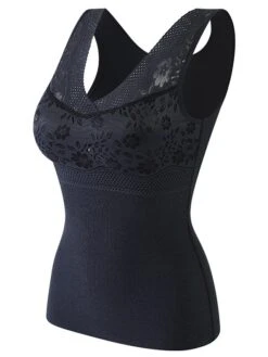 Women's Top Thermal Underwear Pure Color Warm Fashion Home Street Daily Cotton Warm Breathable Straps Sleeveless Summer Spring Black Pink -Deals The Sexy Bra Store unmmdm1694072376520