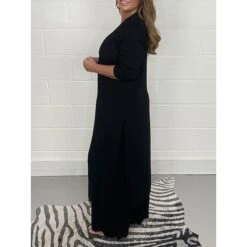 Women's Pajamas Pajama Top And Pant Sets 2 Pieces Pure Color Fashion Casual Soft Home Daily Bed Polyester Breathable V Wire Long Sleeve T Shirt Tee Pant Summer Spring Black White -Deals The Sexy Bra Store unwhdl1683533924475