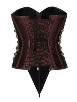 Women's Corsets Halloween Waist Trainer Body Shaper Pure Color Fashion Retro Hot Party Carnival Polyester Breathable Bandeau Sleeveless Adjustable Summer Spring Black Brown 14 Women's Corsets Halloween Waist Trainer Body Shaper Pure Color Fashion Retro Hot Party Carnival Polyester Breathable Bandeau Sleeveless Adjustable Summer Spring Black Brown -Deals The Sexy Bra Store uouoiz1691133311593