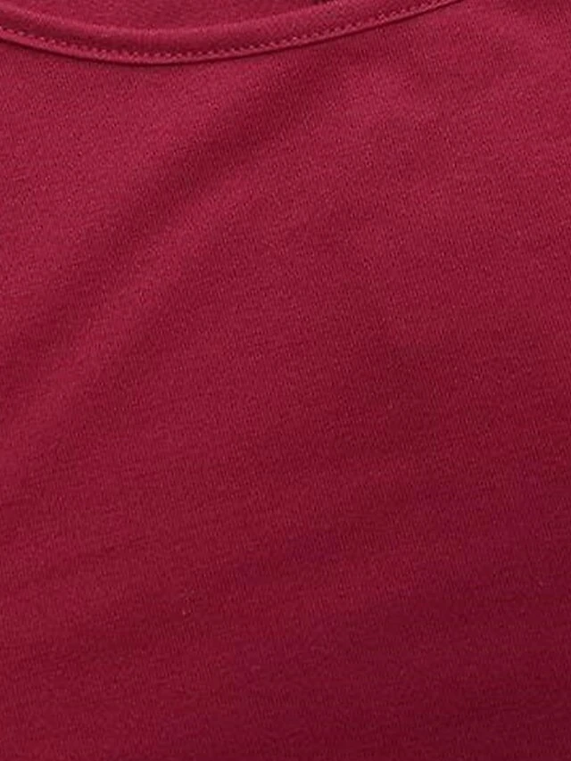 Women's Petite Loungewear Nightgown Nightshirt Dress Pure Color Simple Basic Casual Home Daily Vacation Cotton Blend Breathable Crew Neck Long Sleeve Fall Winter Black Wine 6 Women's Petite Loungewear Nightgown Nightshirt Dress Pure Color Simple Basic Casual Home Daily Vacation Cotton Blend Breathable Crew Neck Long Sleeve Fall Winter Black Wine - Image 6