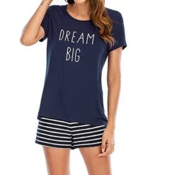 Women's Pajamas Sets Nighty Pjs 2 Pieces Animal Letter Fashion Simple Comfort Party Home Daily Modal Breathable Gift Crew Neck Short Sleeve T Shirt Tee Shorts Elastic Waist Spring Summer Blue Wine 25 Women's Pajamas Sets Nighty Pjs 2 Pieces Animal Letter Fashion Simple Comfort Party Home Daily Modal Breathable Gift Crew Neck Short Sleeve T Shirt Tee Shorts Elastic Waist Spring Summer Blue Wine -Deals The Sexy Bra Store upqfsb1642503073378