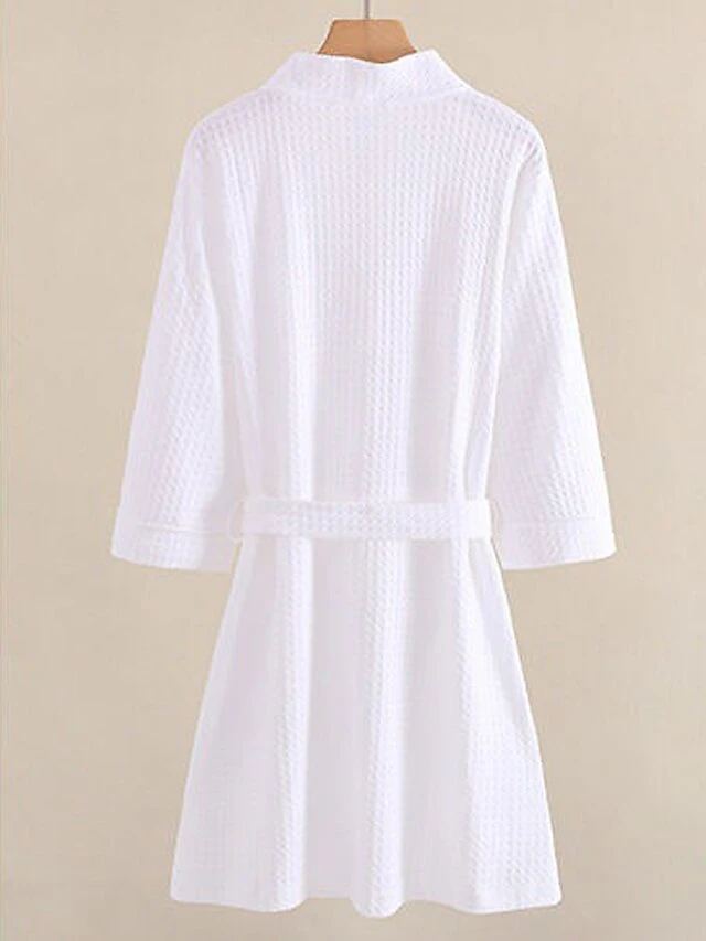 Women's Pajamas Bathrobe Robes Gown Pure Color Simple Casual Comfort Home Daily Bed Polyester Breathable V Wire Long Sleeve Pocket Belt Included Fall Winter Pink Women's Long Sleeves~~ Light Blue 9 Women's Pajamas Bathrobe Robes Gown Pure Color Simple Casual Comfort Home Daily Bed Polyester Breathable V Wire Long Sleeve Pocket Belt Included Fall Winter Pink Women's Long Sleeves~~ Light Blue - Image 9