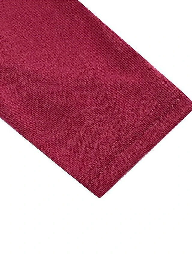 Women's Petite Loungewear Nightgown Nightshirt Dress Pure Color Simple Basic Casual Home Daily Vacation Cotton Blend Breathable Crew Neck Long Sleeve Fall Winter Black Wine 8 Women's Petite Loungewear Nightgown Nightshirt Dress Pure Color Simple Basic Casual Home Daily Vacation Cotton Blend Breathable Crew Neck Long Sleeve Fall Winter Black Wine - Image 8