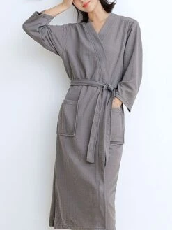 Women's Pajamas Bathrobe Robes Gown Pure Color Simple Casual Comfort Home Daily Bed Polyester Breathable V Wire Long Sleeve Pocket Belt Included Fall Winter Pink Women's Long Sleeves~~ Light Blue 13 Women's Pajamas Bathrobe Robes Gown Pure Color Simple Casual Comfort Home Daily Bed Polyester Breathable V Wire Long Sleeve Pocket Belt Included Fall Winter Pink Women's Long Sleeves~~ Light Blue -Deals The Sexy Bra Store uxzoac1693467402698