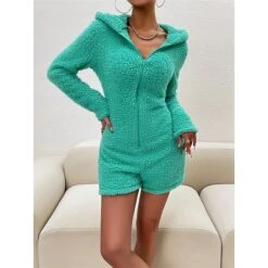 Women's Hooded Teddy Romper Pajamas Solid Warm Fashion Simple Street Daily Vacation Hoodie Long Sleeve Fall Winter Black Purple 27 Women's Hooded Teddy Romper Pajamas Solid Warm Fashion Simple Street Daily Vacation Hoodie Long Sleeve Fall Winter Black Purple -Deals The Sexy Bra Store uzgaae1695798636043
