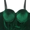Corset Women's Corset Tops Prom Party & Evening Club Black Wine Green Sexy Overbust Corset Buckle Backless Tummy Control Pure Color Summer Spring