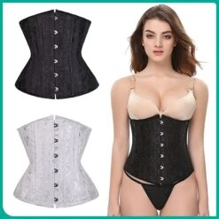 Corset Women's Corsets Trachtenmieder Christmas Halloween Wedding Party Birthday Party Plus Size Black White Red Country Bavarian Underbust Corset Hook & Eye Classic Tummy Control Fashion Abstract -Deals The Sexy Bra Store vbkffw1618823244808