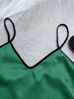 Women's Pajamas Pajama Top And Pant Sets Pure Color Simple Casual Soft Home Daily Bed Satin Breathable Straps Short Sleeve Strap Top Shorts Summer Spring Lotus Pink Black -Deals The Sexy Bra Store vdkgsv1680597774290