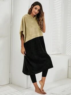 Women's Robes Gown Pure Color Comfort Home Polyester Comfort Short Sleeve Pullover Pocket Hoodie Summer Red Blue -Deals The Sexy Bra Store vdlfax1690446018376