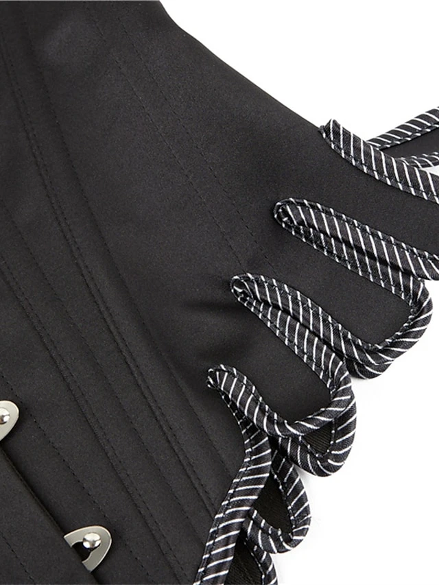 Corset Women's Corsets Halloween Party & Evening Club Black Blue Comfortable Overbust Corset Hook & Eye Lace Up Retro Tummy Control Push Up Flower Spring Fall Winter 11 Corset Women's Corsets Halloween Party & Evening Club Black Blue Comfortable Overbust Corset Hook & Eye Lace Up Retro Tummy Control Push Up Flower Spring Fall Winter - Image 11