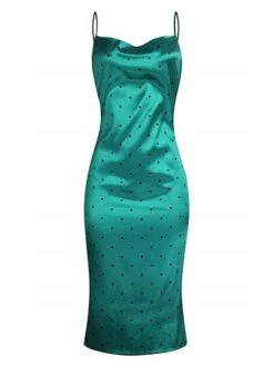 Women's Pajamas Nightgown Nightshirt Dress Leopard Dot Fashion Casual Soft Home Daily Bed Satin Breathable Straps Sleeveless Spring Fall Pink Navy Blue -Deals The Sexy Bra Store vhkjtf1693467377388