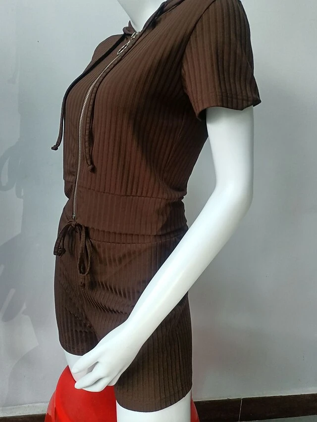 Women's Loungewear Sets Pure Color Fashion Comfort Soft Home Daily Bed Polyester Breathable Hoodie Short Sleeve Hoodie Pant Hoodie Fall Winter ArmyGreen Chocolate Color 3 Women's Loungewear Sets Pure Color Fashion Comfort Soft Home Daily Bed Polyester Breathable Hoodie Short Sleeve Hoodie Pant Hoodie Fall Winter ArmyGreen Chocolate Color - Image 3