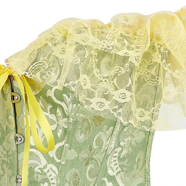Women's Corsets Halloween Country Bavarian Overbust Corset Tummy Control Push Up Lace Lace Jacquard Pure Color Hook & Eye Lace Up Cotton Polyester Christmas Wedding Party Birthday Party Fall 5 Women's Corsets Halloween Country Bavarian Overbust Corset Tummy Control Push Up Lace Lace Jacquard Pure Color Hook & Eye Lace Up Cotton Polyester Christmas Wedding Party Birthday Party Fall - Image 5